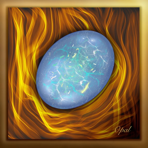 Image of Opal Power Stone (gold)