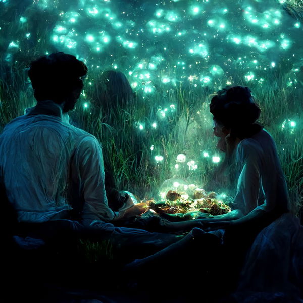 Image of Romantic Dinner Underneath the Mushrooms