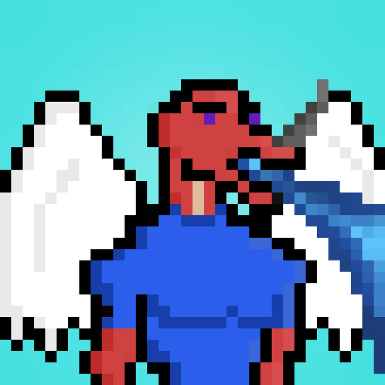 Image of Pixel Dragon: #054