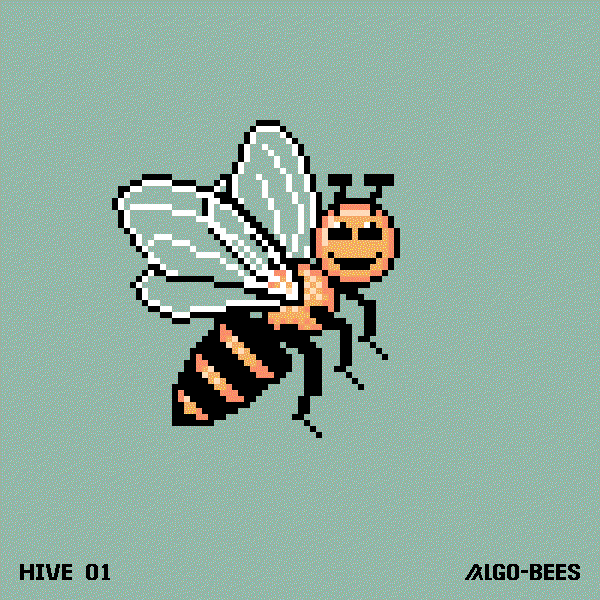 Image of ALGO-BEES H1 #010-03 Cheeky .gif