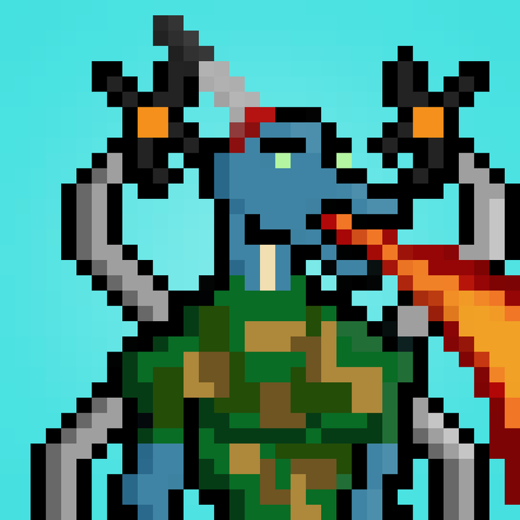 Image of Pixel Dragon: #015