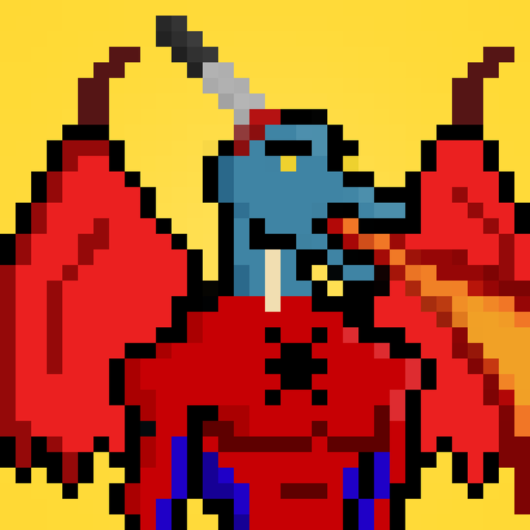 Image of Pixel Dragon: #040