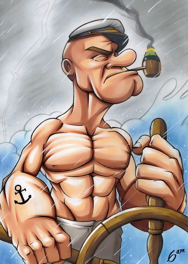 An image of 6AM #18 - Popeye the Sailor Man