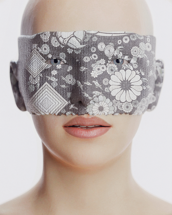 Image of Geometric Flowers Mask