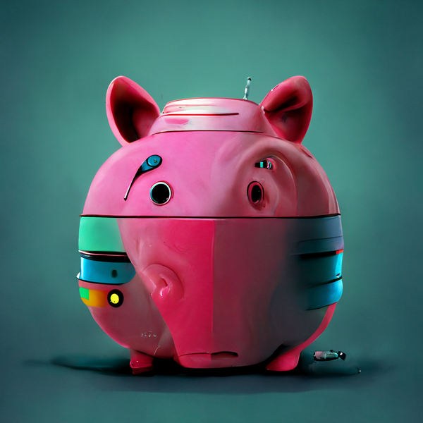 An image of Futuristic Robot Piggy Bank