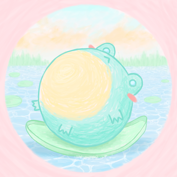 An image of Round Frog - MoonNFTartist