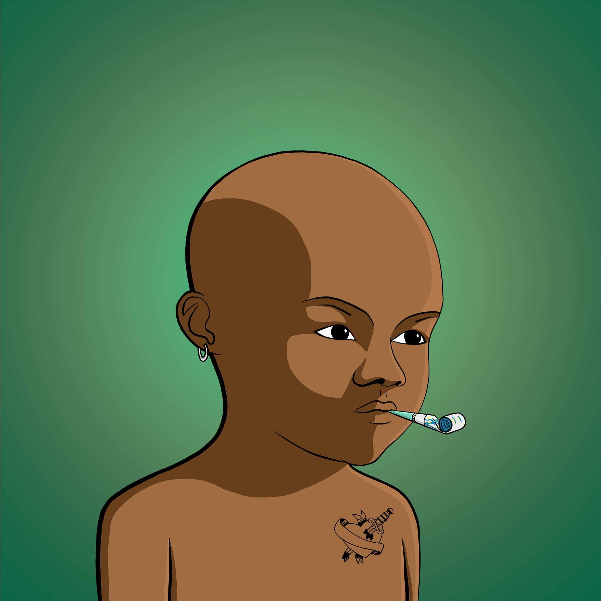 Bald Head #1172 NFT on Algorand