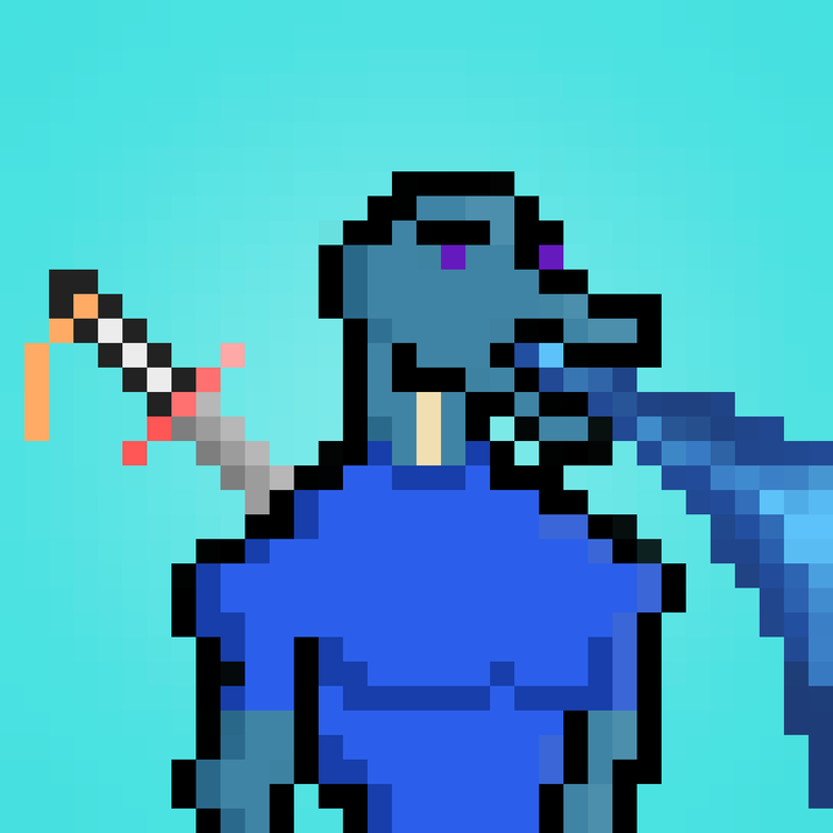 Image of Pixel Dragon: #002