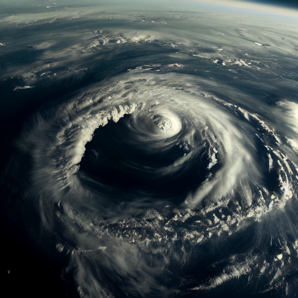 Image of Hurricane Seen From Space