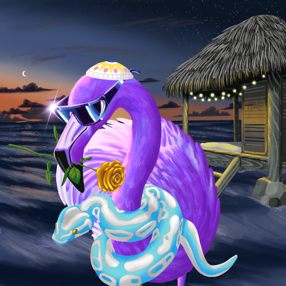 ReallyRichFlamingo #351 NFT on Algorand