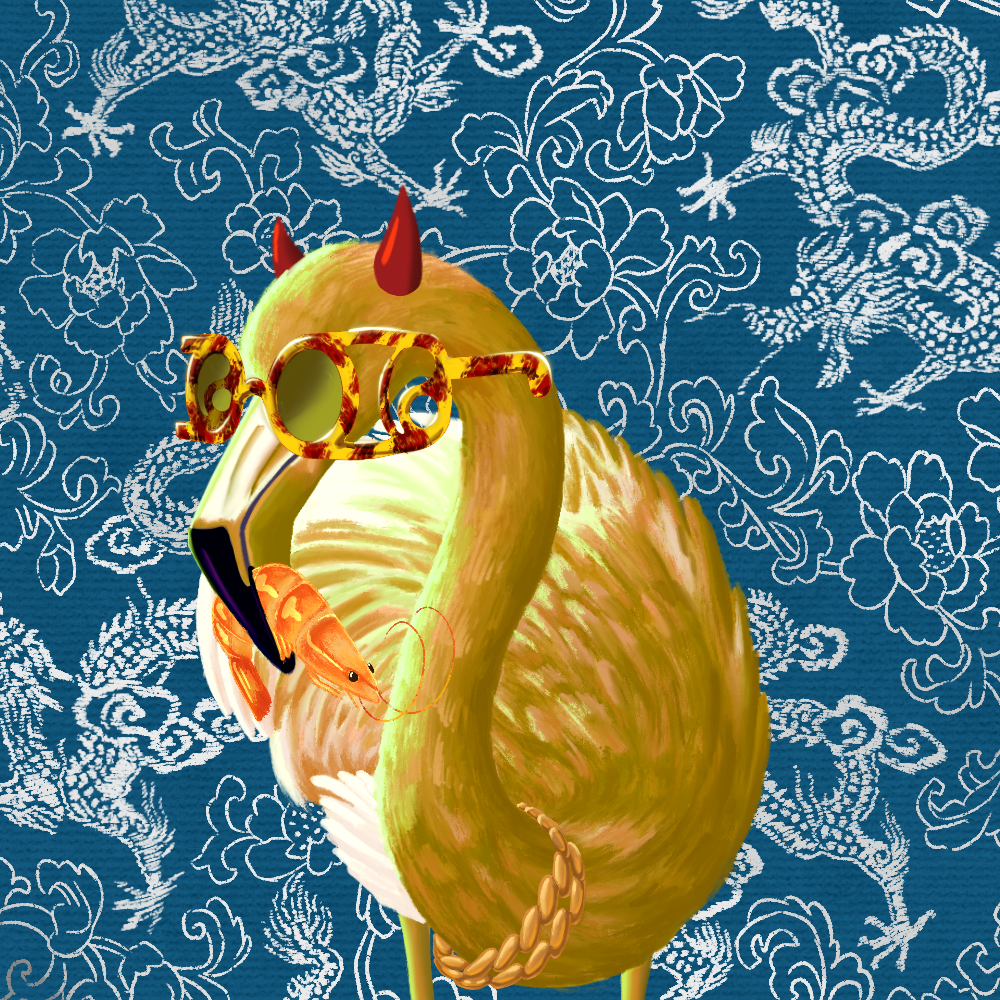 ReallyRichFlamingo #366 NFT on Algorand