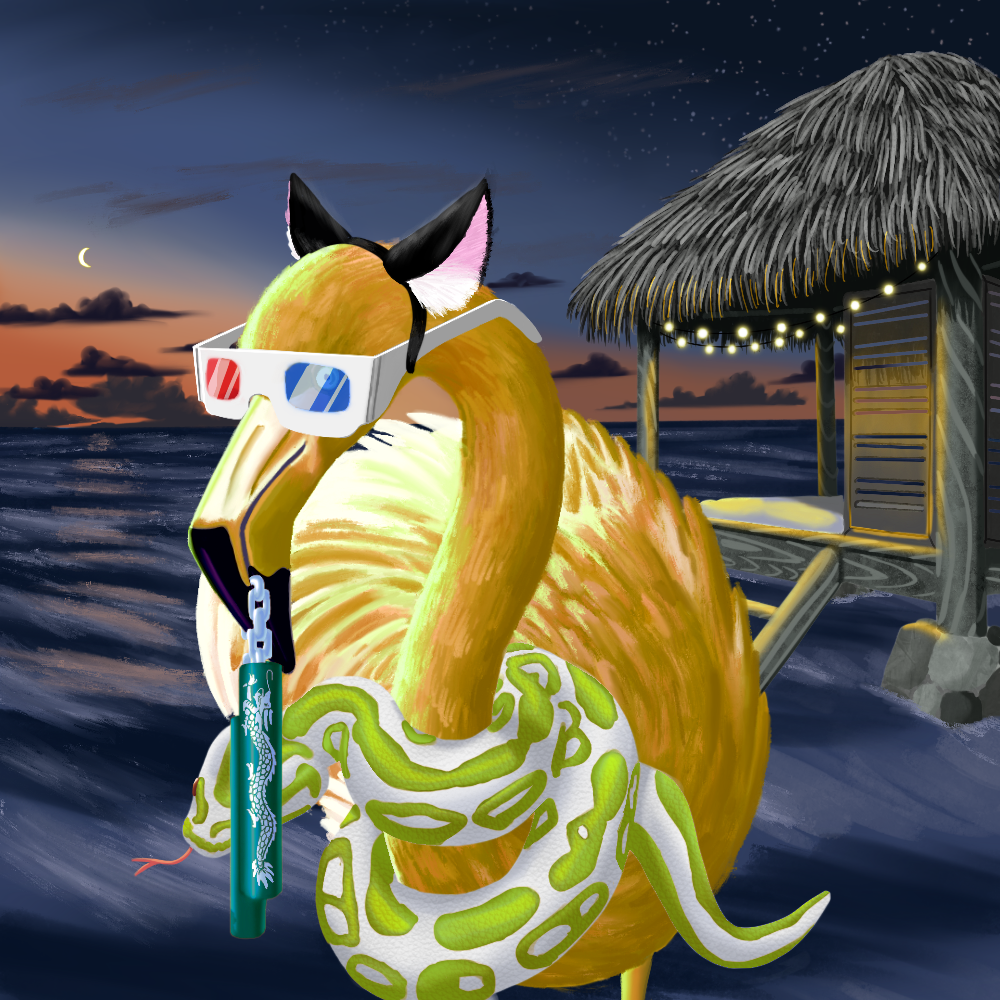 ReallyRichFlamingo #449 NFT on Algorand