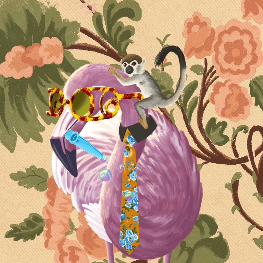 ReallyRichFlamingo #464 NFT on Algorand