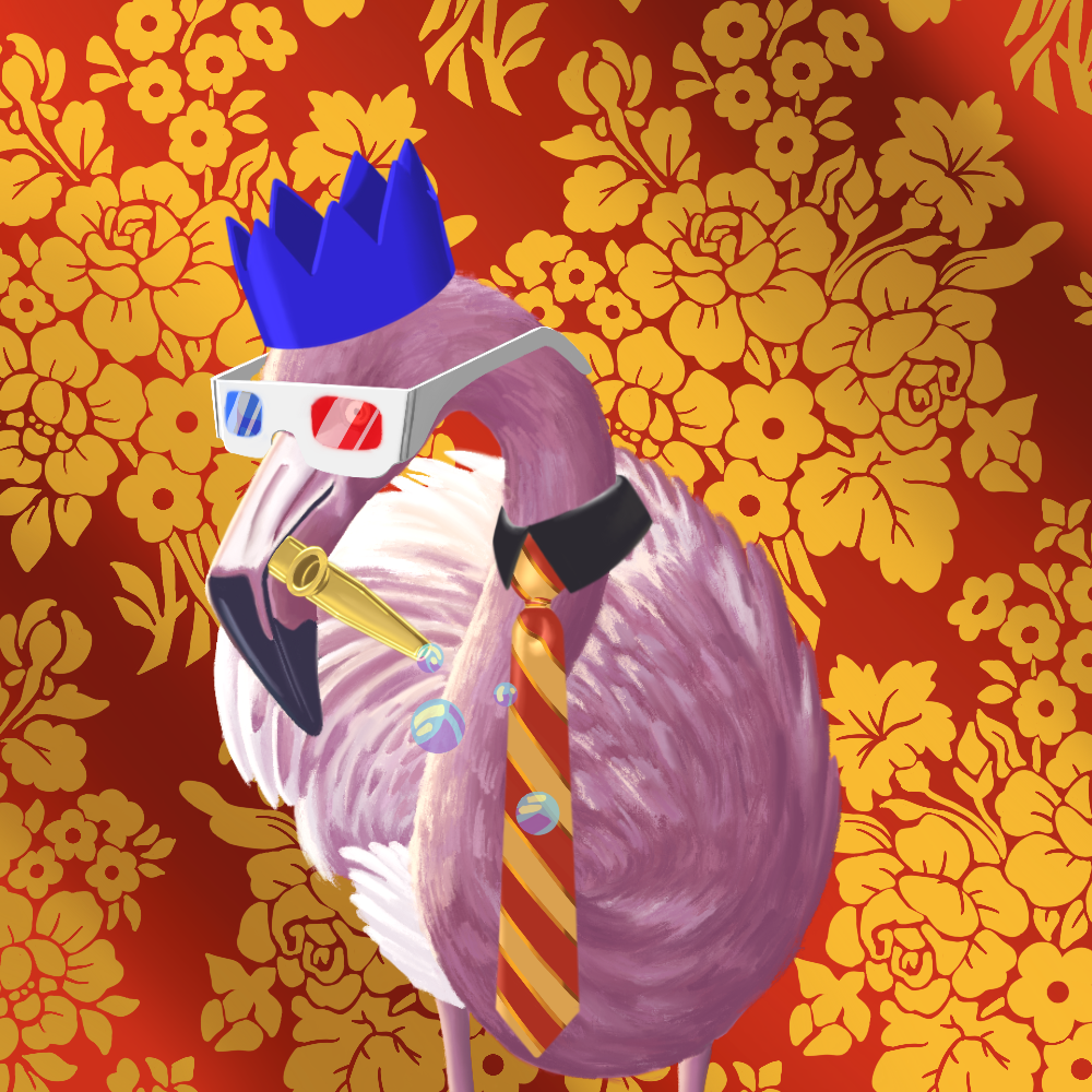 ReallyRichFlamingo #491 NFT on Algorand