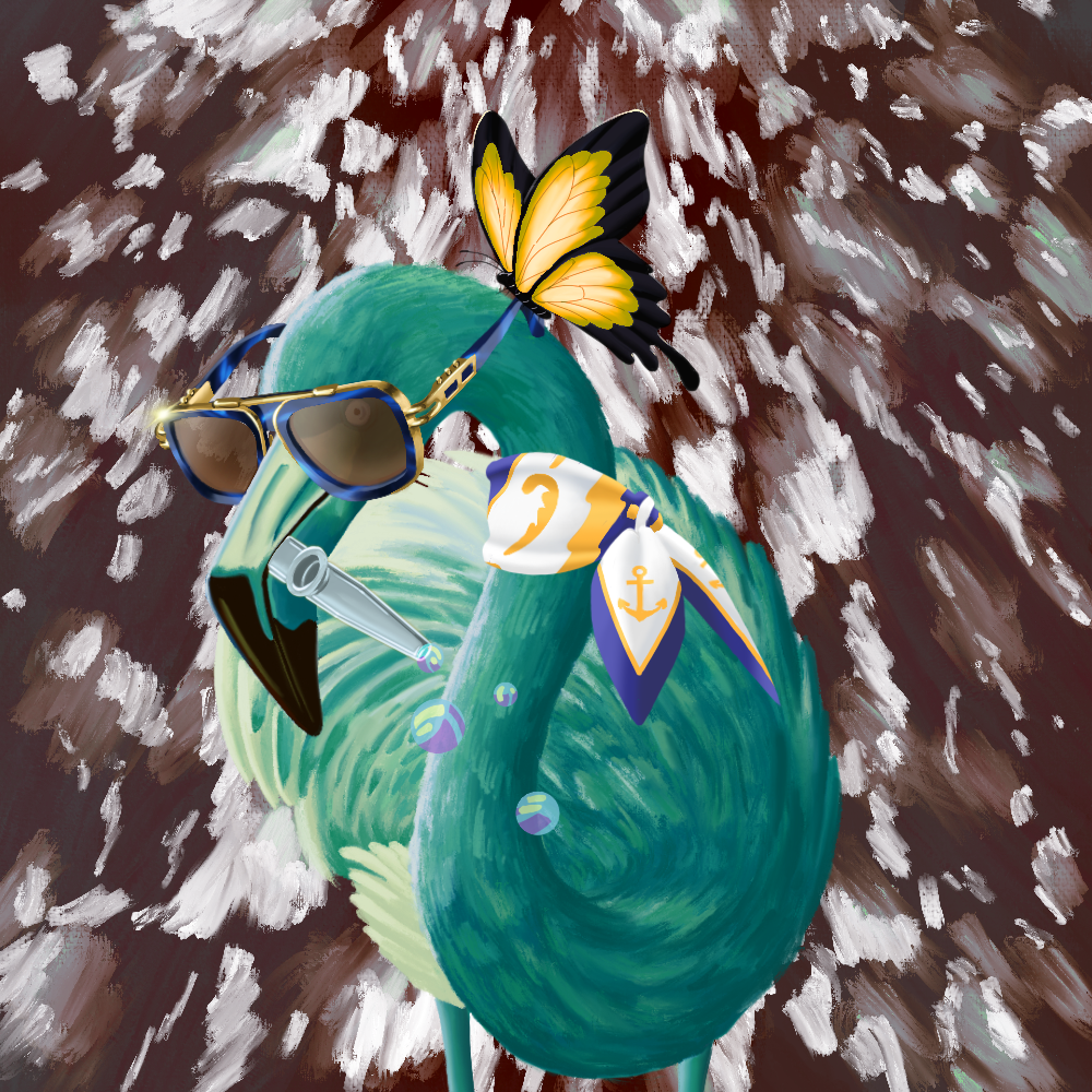 ReallyRichFlamingo #515 NFT on Algorand