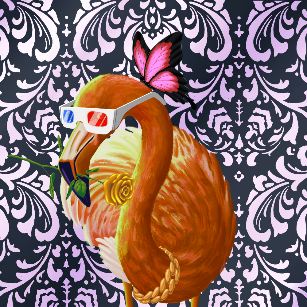 ReallyRichFlamingo #718 NFT on Algorand