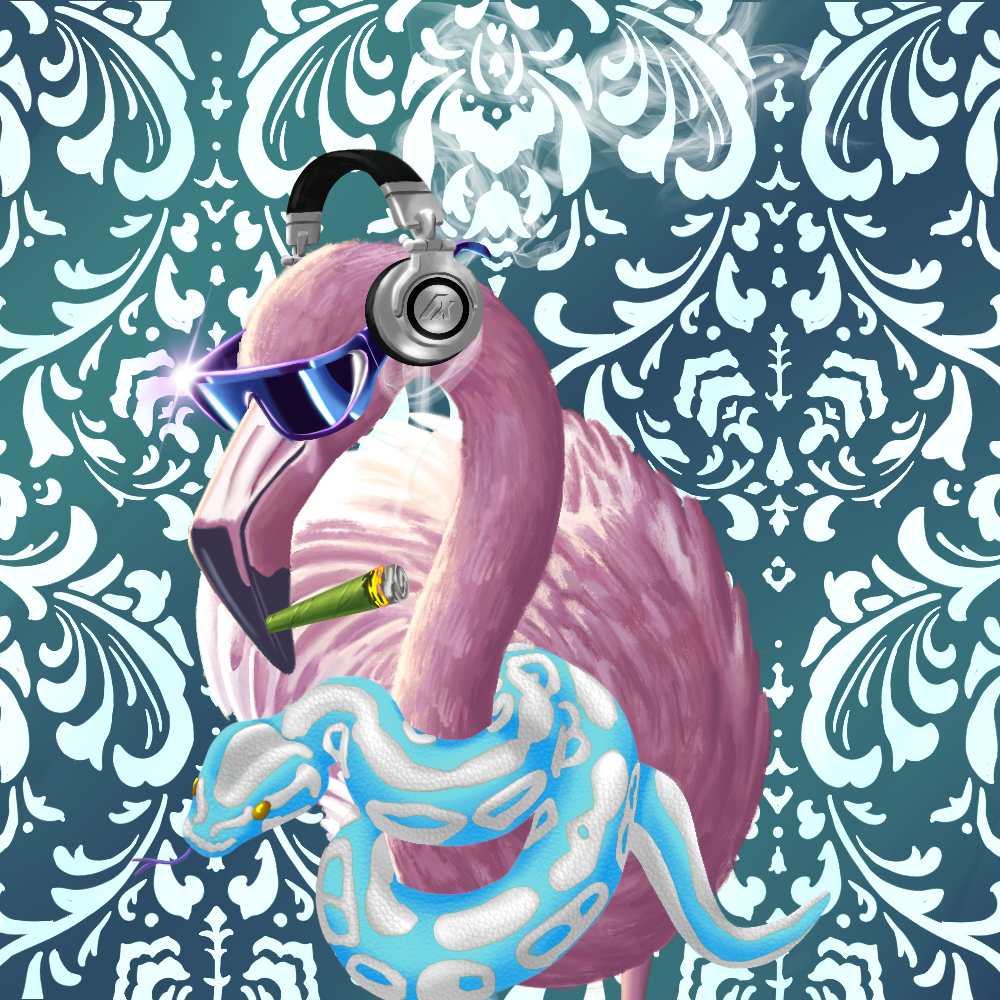 ReallyRichFlamingo #832 NFT on Algorand