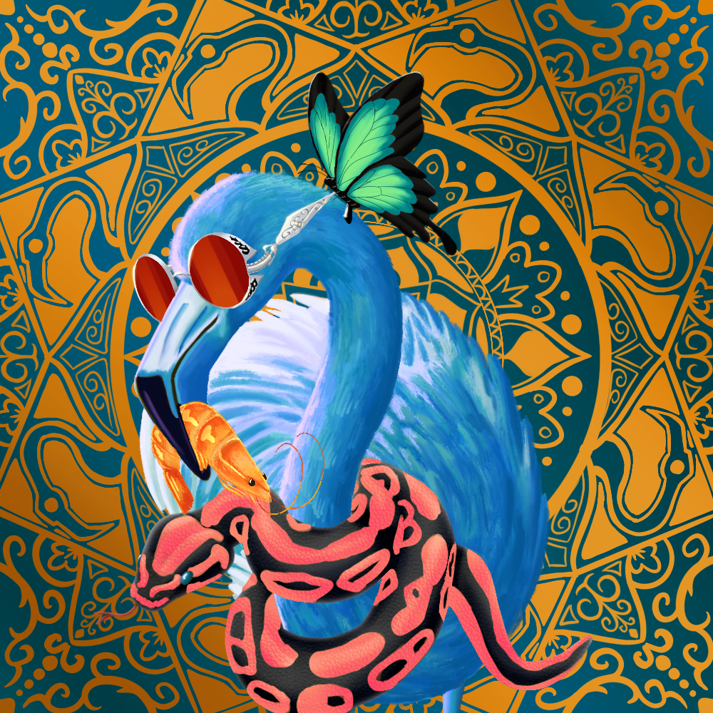 ReallyRichFlamingo #844 NFT on Algorand