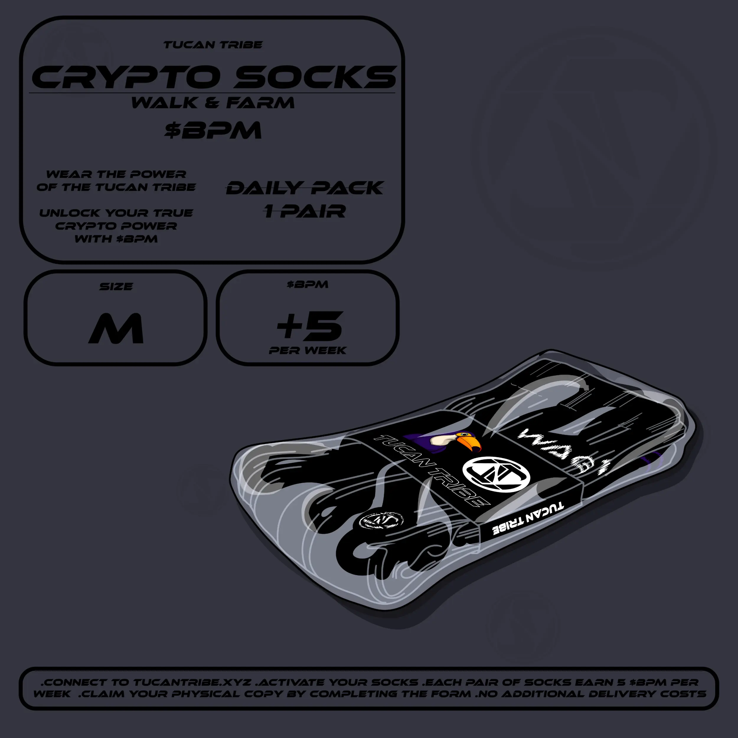 Image of Tucan Tribe Crypto Socks #22