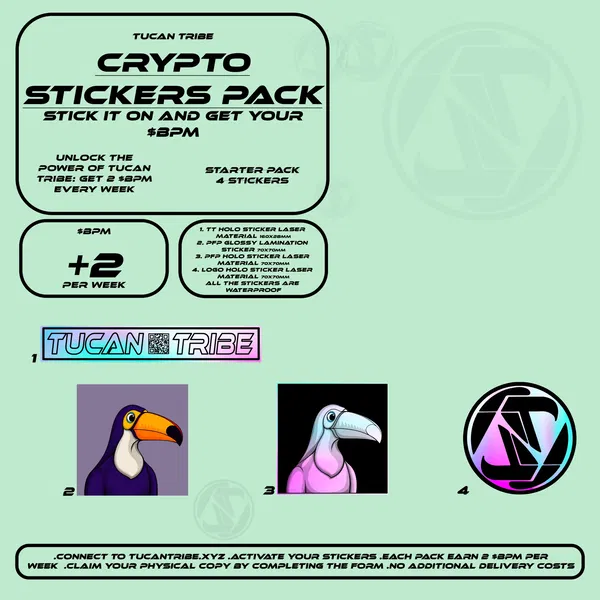 Image of Tucan Tribe Crypto Stickers #419