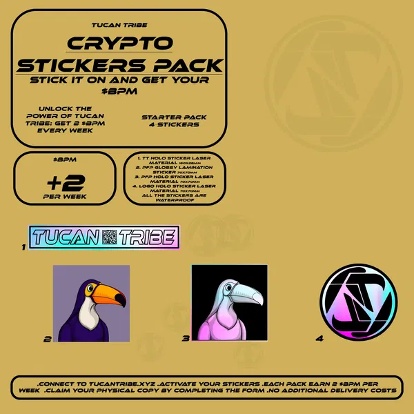 Image of Tucan Tribe Crypto Stickers  #89