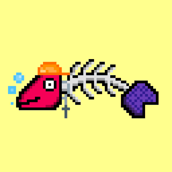 Image of 8-Bit BoneFish #53