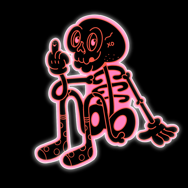 Image of Glowy Skully #015