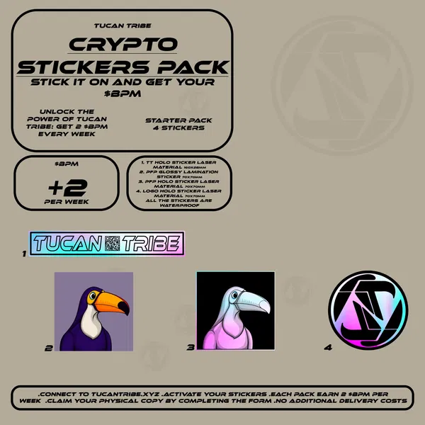 Image of Tucan Tribe Crypto Stickers  #87