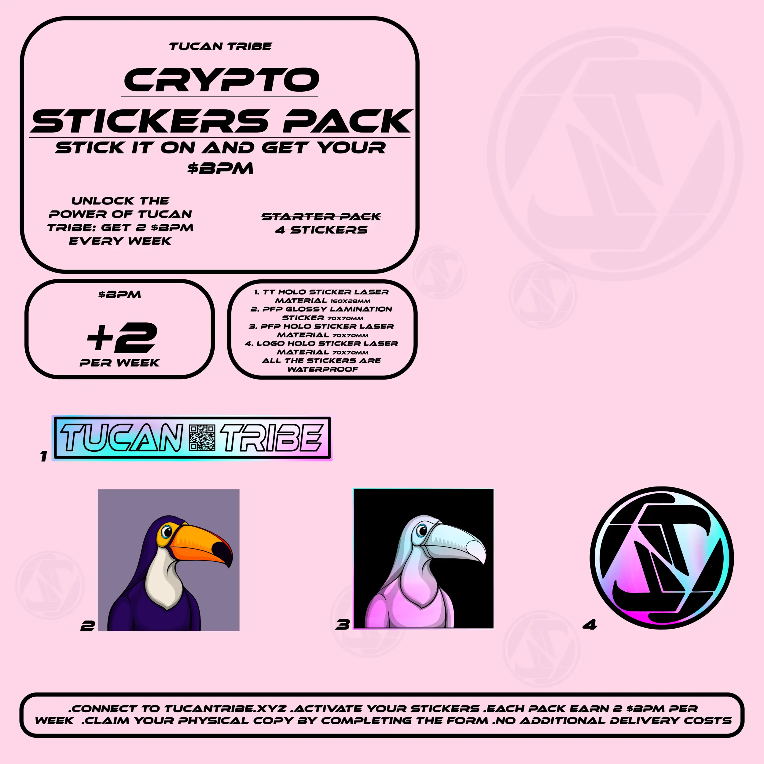 Image of Tucan Tribe Crypto Stickers #100