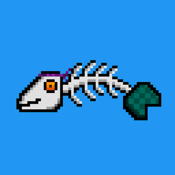 Image of 8-Bit BoneFish #51