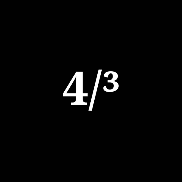 Image of Fraction 4/³