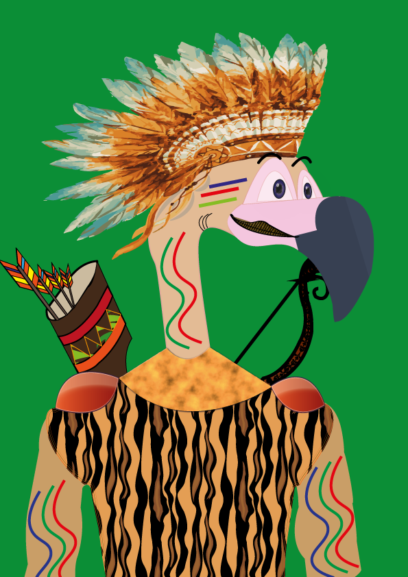 Native hunter flamingo #26 NFT on Algorand