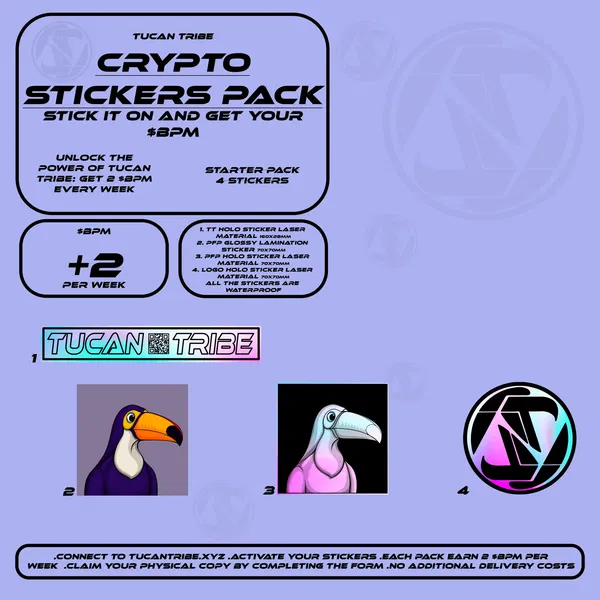 Image of Tucan Tribe Crypto Stickers #353