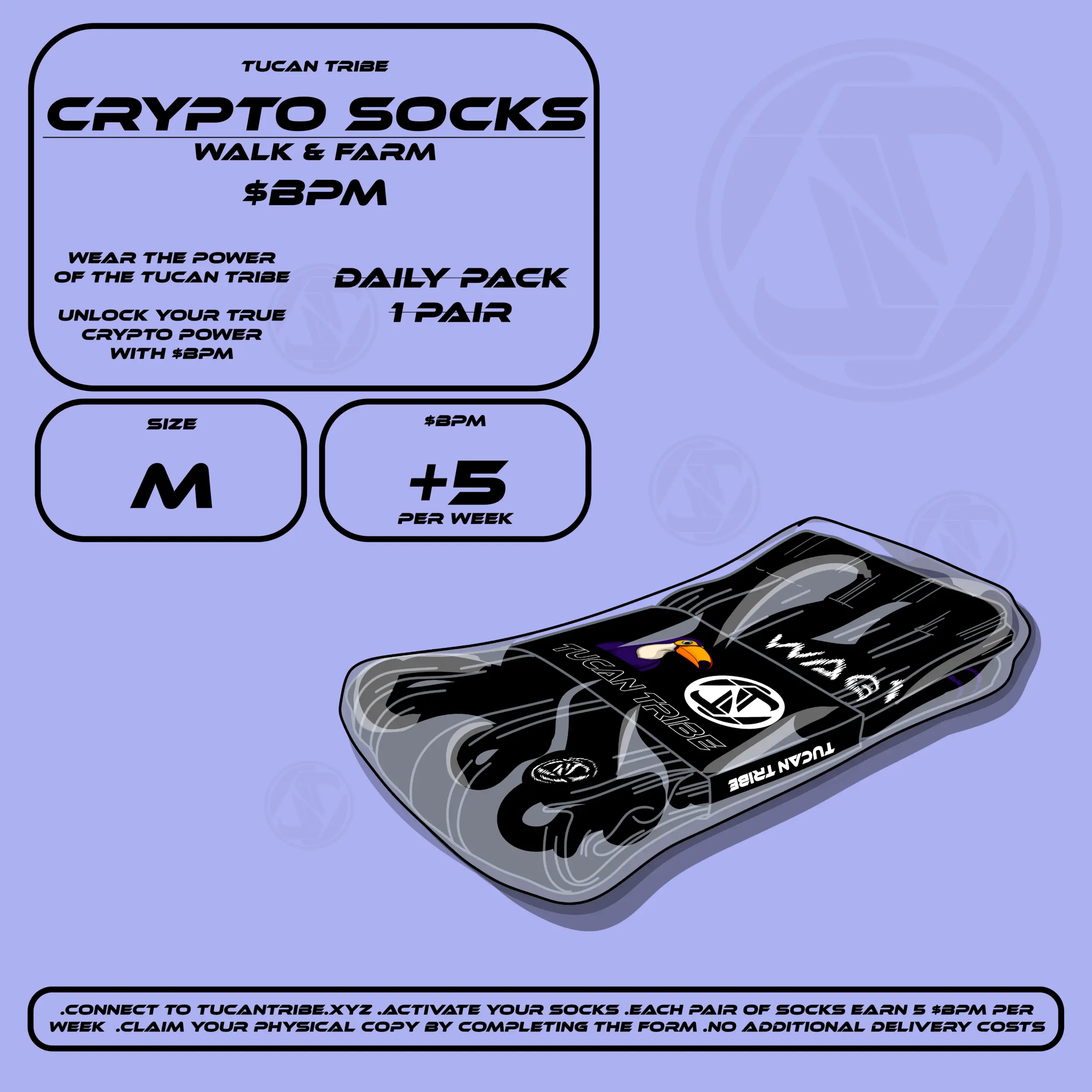 Image of Tucan Tribe Crypto Socks #53