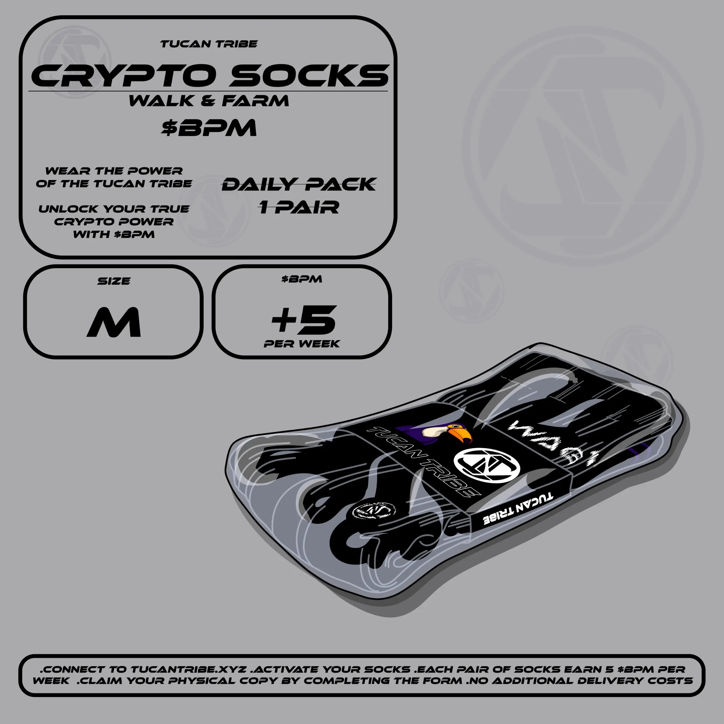 Image of Tucan Tribe Crypto Socks #50