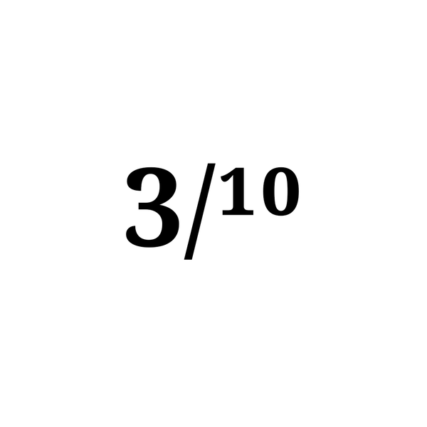 Image of Fraction 3/¹⁰