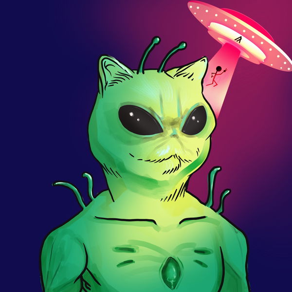 An image of (Alien) Dope Cat#38