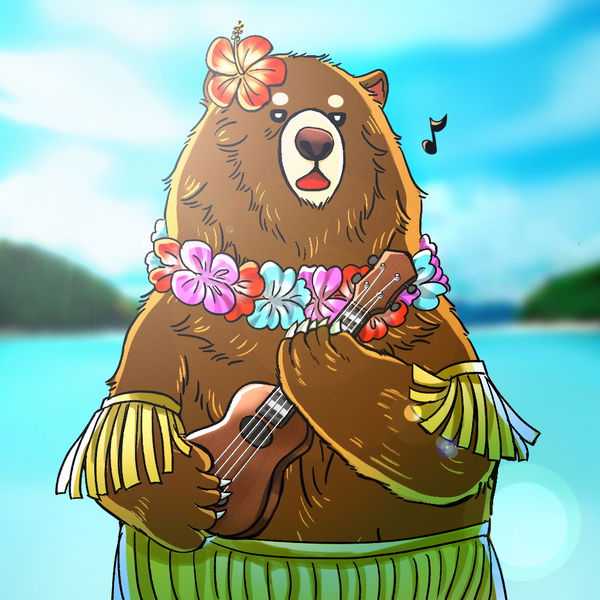 An image of (#018) Beary the Island Musician