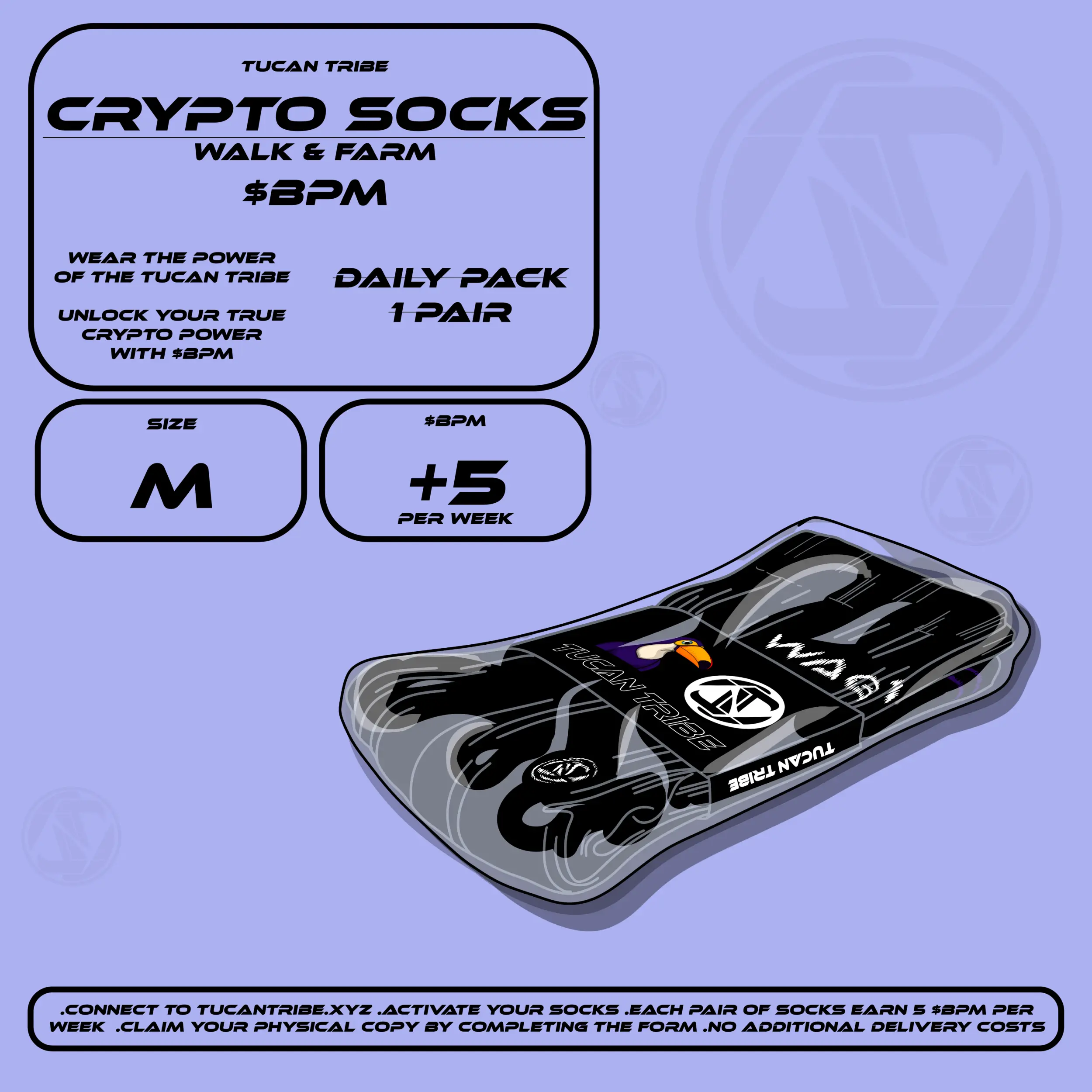 Image of Tucan Tribe Crypto Socks #45