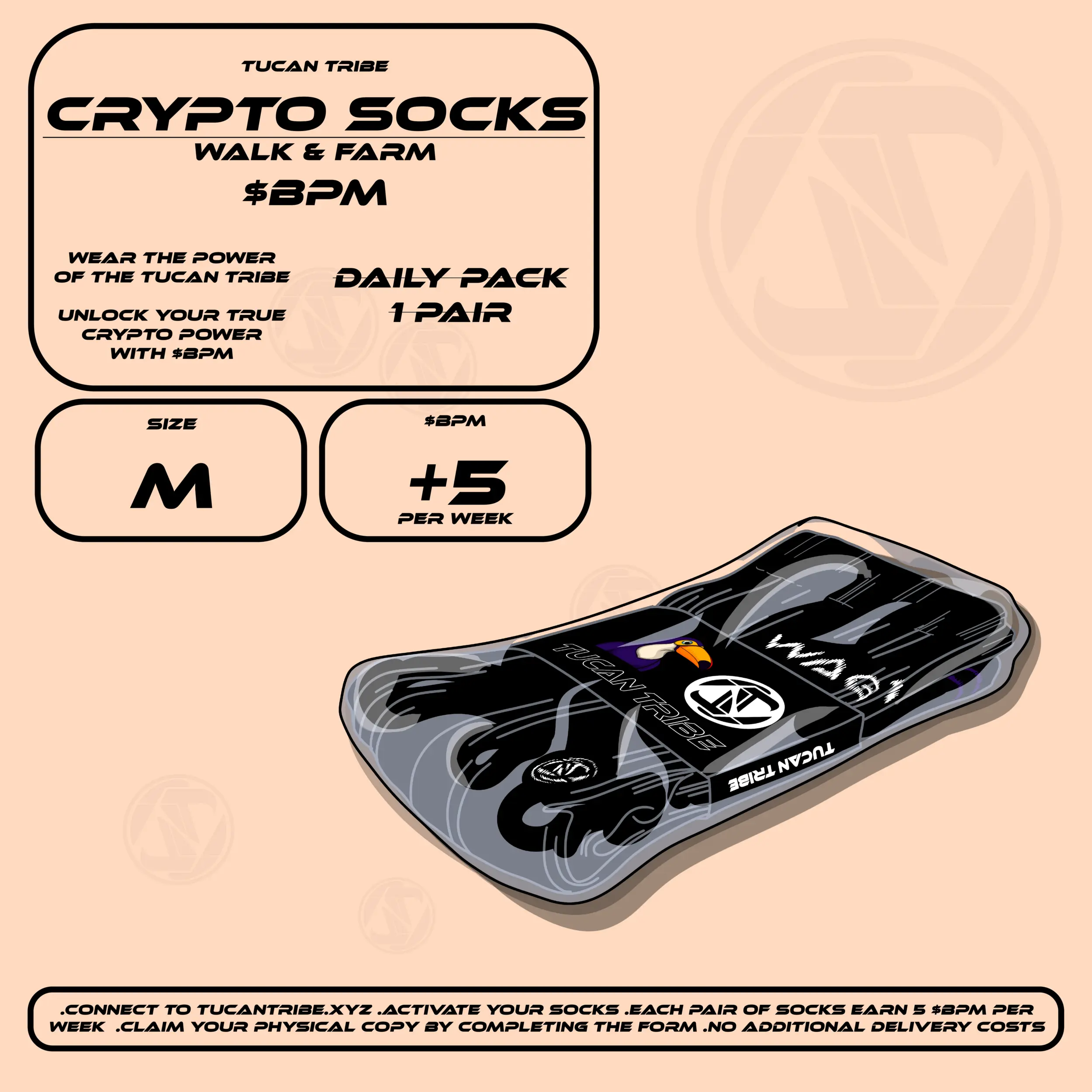 Image of Tucan Tribe Crypto Socks #26