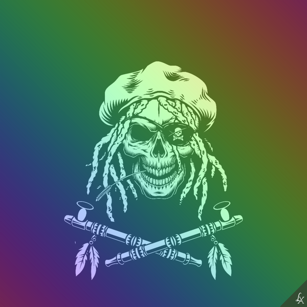 An image of Linx Rasta Skull #002