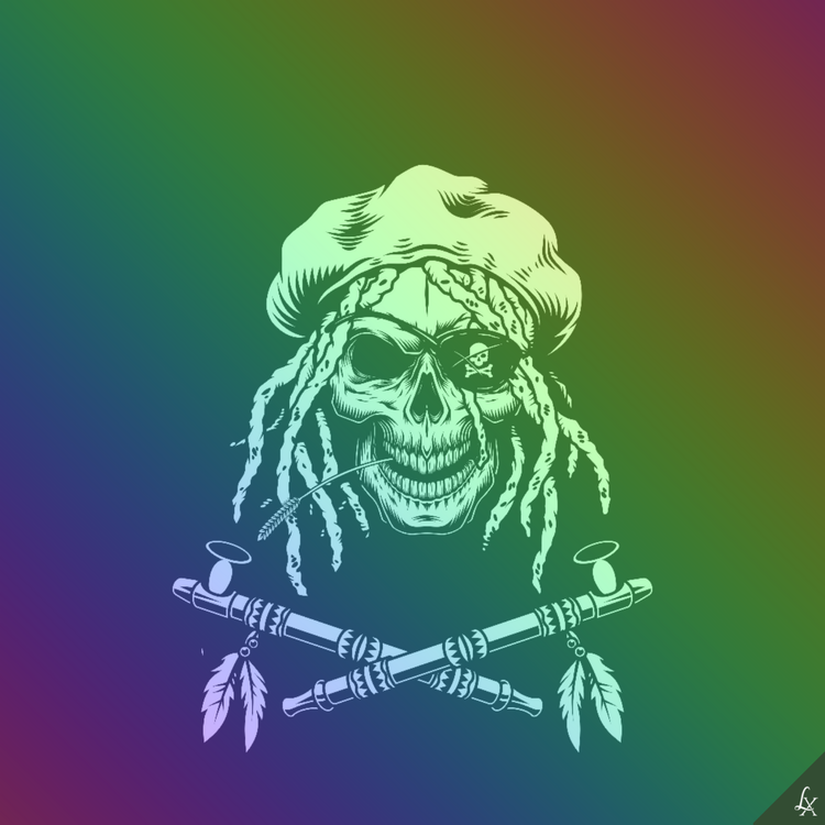 Image of Linx Rasta Skull #002