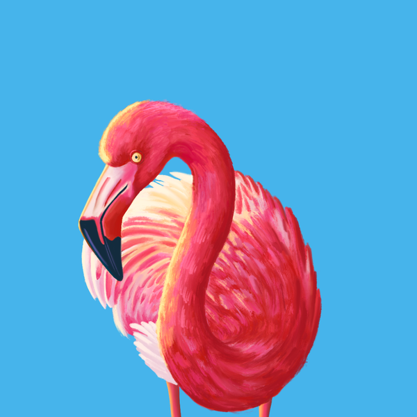 An image of Really Rich Flamingo Original