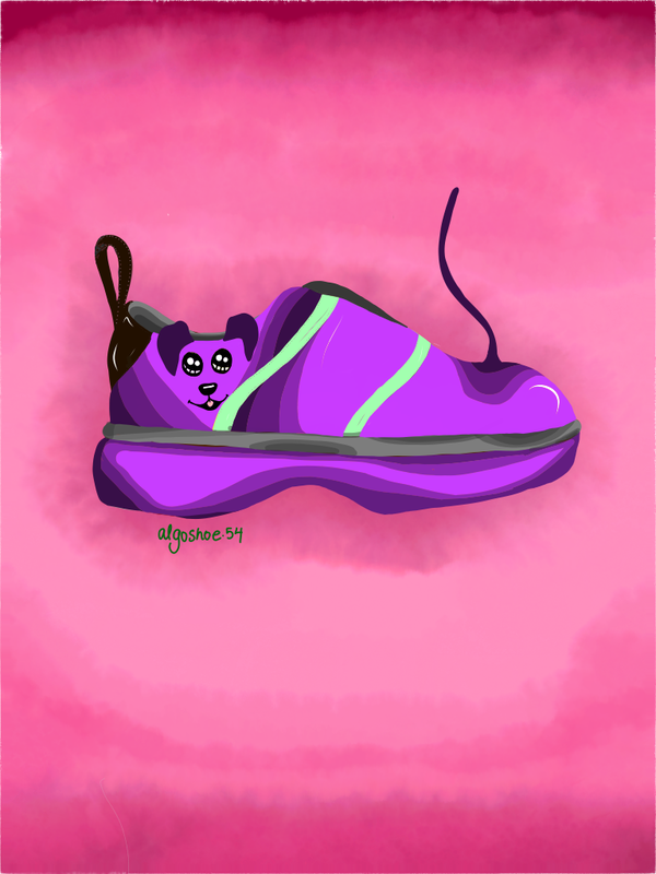 Image of AlgoShoe54 Purple Me Dog