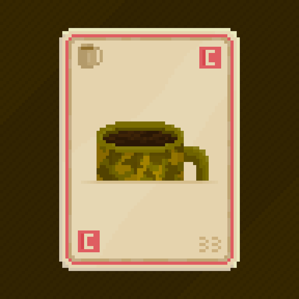 An image of Camo Mug Caffeine Card