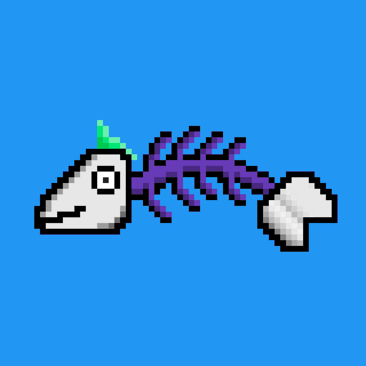 Image of 8-Bit BoneFish #43