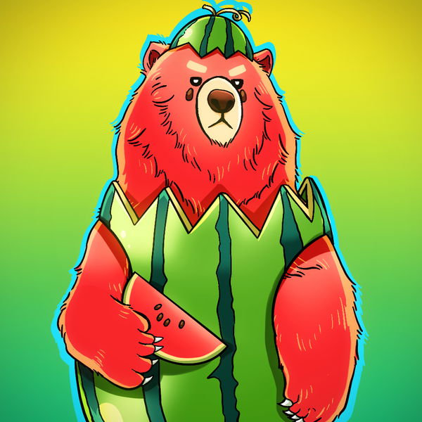 Image of (#049) Beary the Watermelon