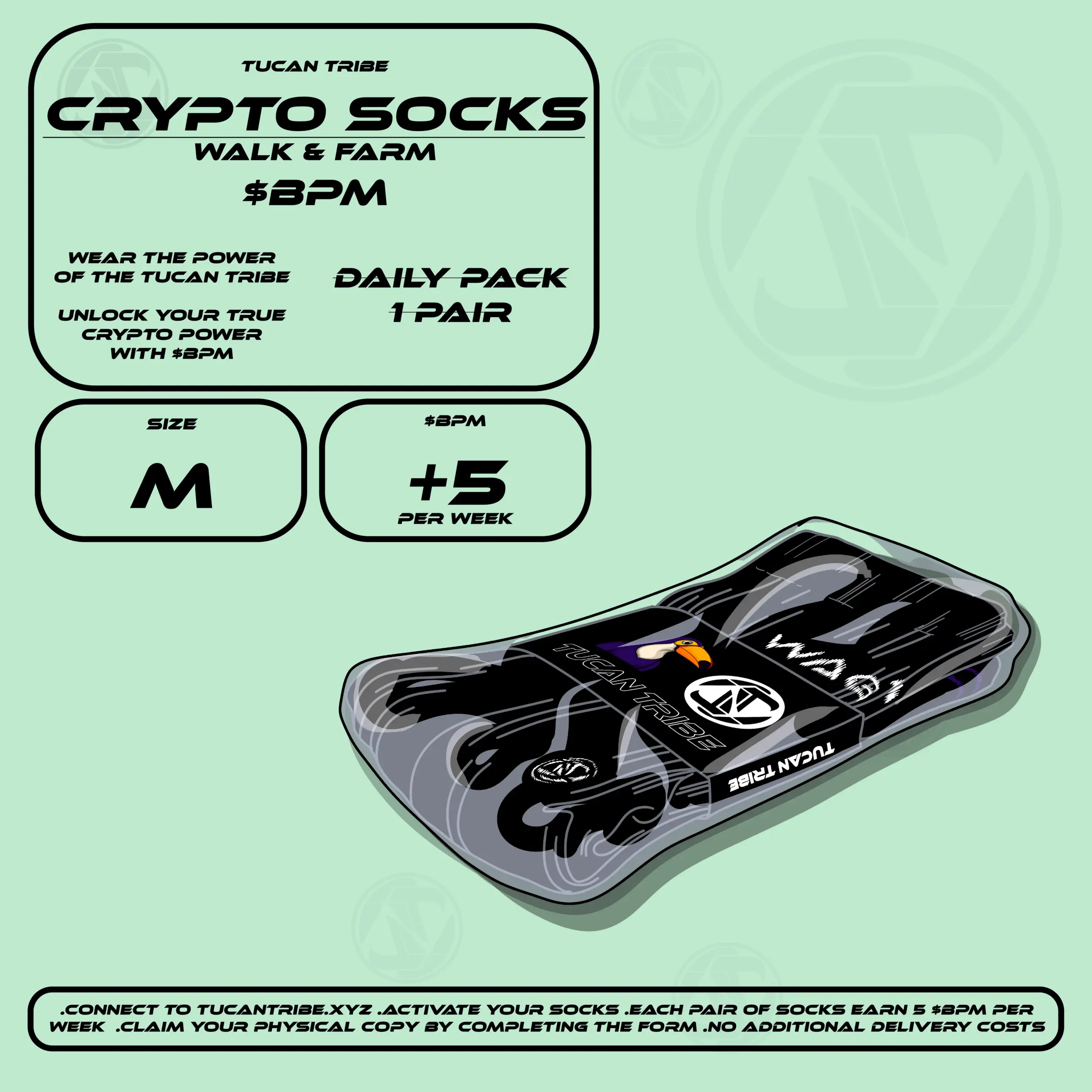 Image of Tucan Tribe Crypto Socks #20