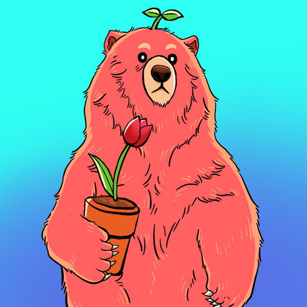 An image of (#007) Beary the Tulip Bear