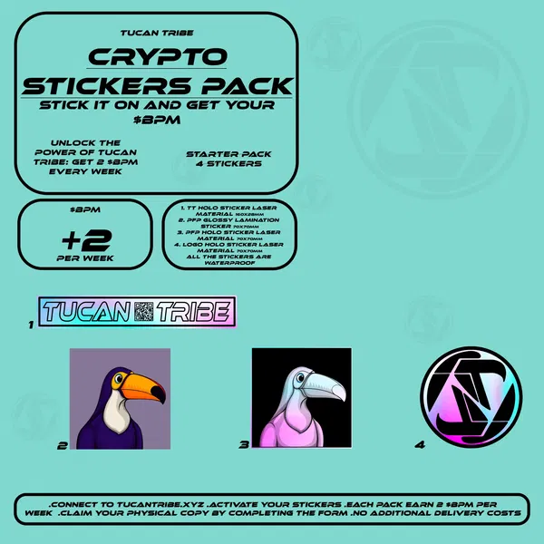 Image of Tucan Tribe Crypto Stickers  #1